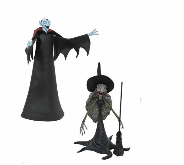 NIGHTMARE BEFORE CHRISTMAS SELECT SERIES 8 SMALL VAMPIRE WITH TALL WITCH ACTIONFIGUREN SET