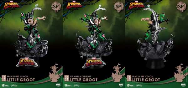 Marvel Comics D-Stage Maximum Venom Little Groot 16 cm PVC Diorama Special Edition