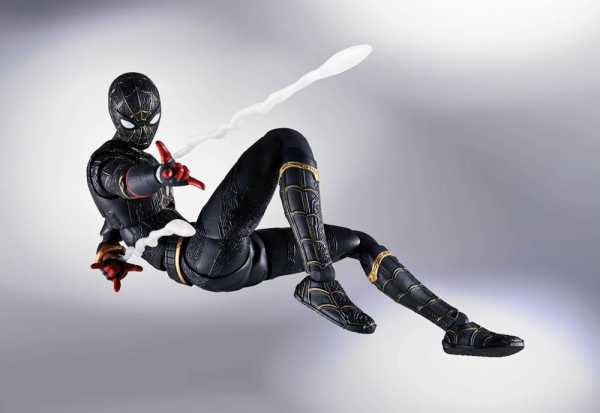 S.H. Figuarts Spider-Man No Way Home Black & Gold Suit Sp. Set 15 cm Actionfigur