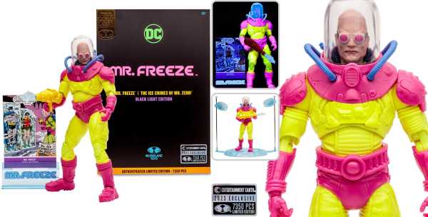 McFarlane Toys DC Multiverse Mr. Freeze Black Light Gold Label Actionfigur Exclusive
