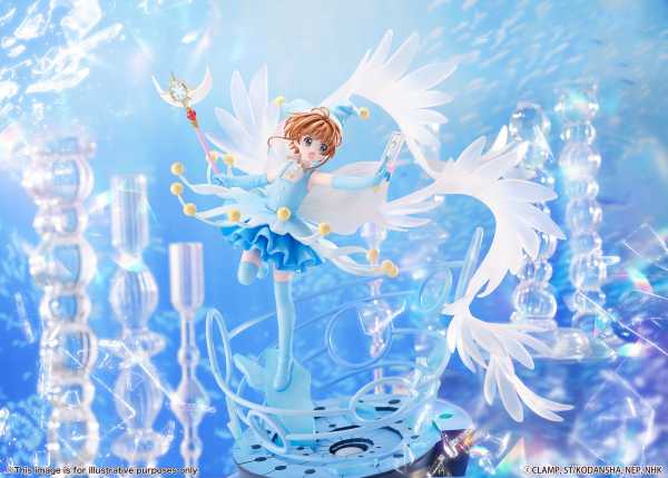 VORBESTELLUNG ! Cardcaptor Sakura 1/7 Sakura Kinomoto Battle Costume Water Version 36 cm PVC Statue